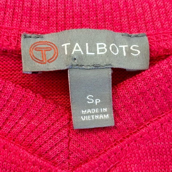 Talbots Dress Women Small Petite Pink Causal Short Sleeve Basic Office Everyday - Picture 4 of 6